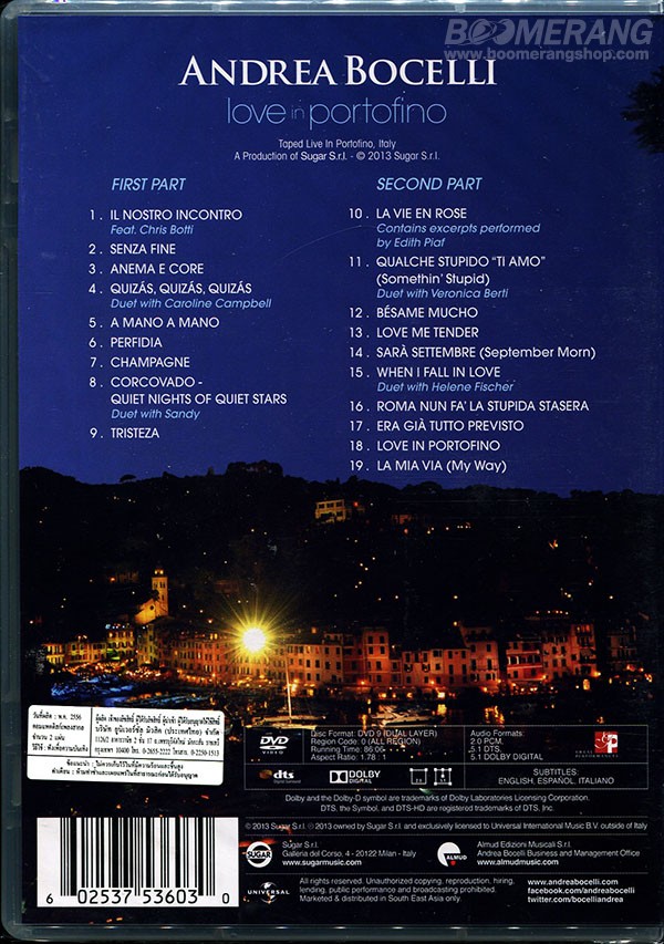 i find my love in portofino bocelli Love in portofino pl - bocelli andrea , tylko w empikcom: 49,99 zł bocelli andrea muzyka | cd+dvd 49,99 zł 5 love me tender play 6. i find my love in portofino bocelli Love in portofino pl - bocelli andrea , tylko w empikcom: 49,99 zł bocelli andrea muzyka | cd+dvd 49,99 zł 5 love me tender play 6.