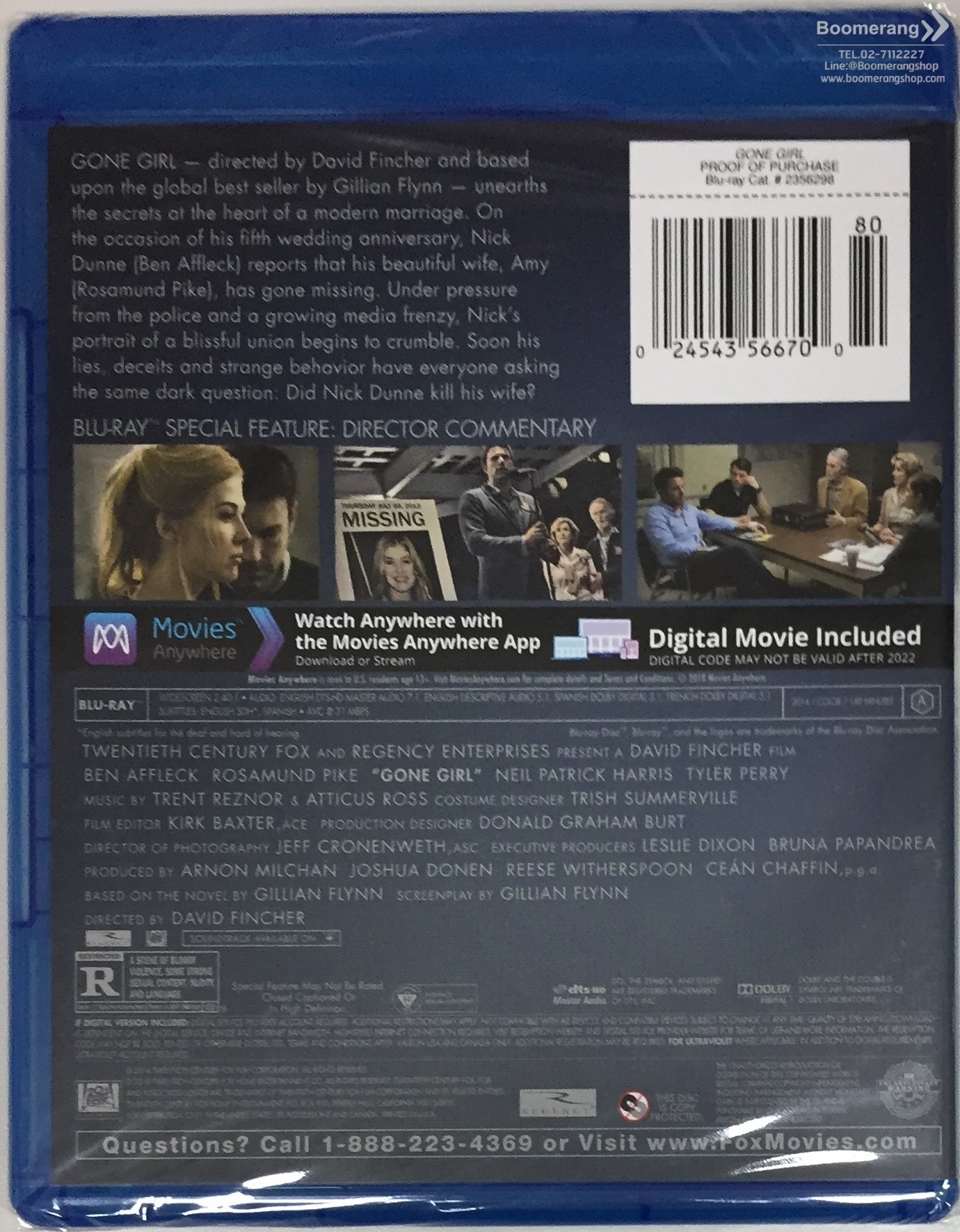 Gone Girl BoomerangShop Thailand Online Blu Ray DVD CD Store