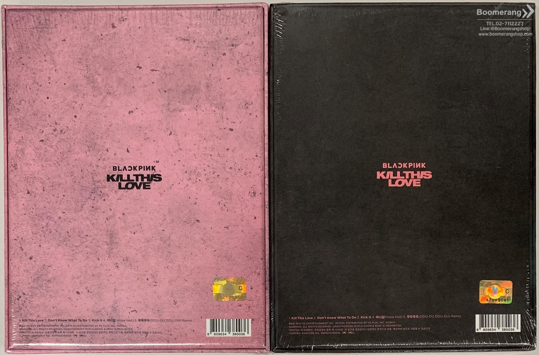  Blackpink - [Kill This Love] 2nd Mini Album Pink Ver. CD+1p  Poster/On+52p PhotoBook+16p Photo Zine+10p Accordion Lyrics Book+4p  PhotoCard+1p Polaroid+Sticker SET+Tracking K-POP Sealed : CDs & Vinyl